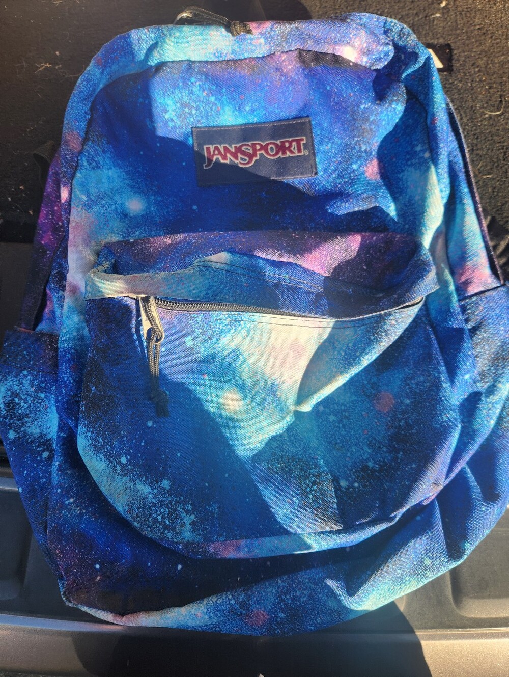 Jansport Galaxy Space Print Backpack Blue Purple School Bag